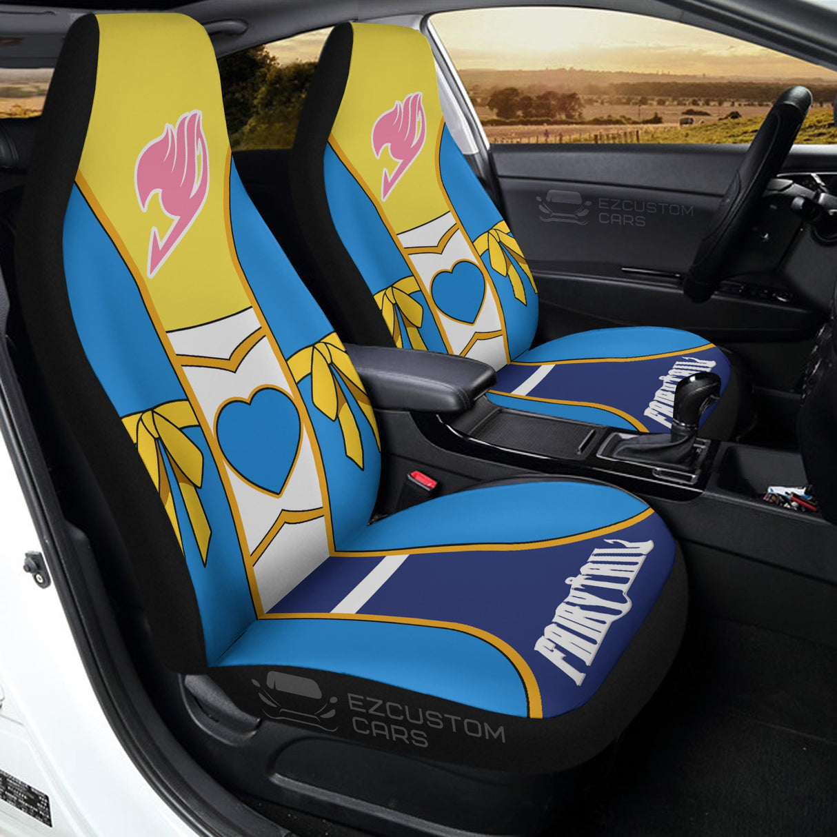 Anime Sexy Girl Mirajane Strauss Car Seat Covers Custom Fairy Tail Anime Gifts For Fans, everythinganimee
