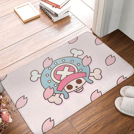 One Piece Monkey D Luffy Anime Bathroom Mat TONY TONY Chopper Flag Sakura Blossoms Doormat Kitchen Carpet Outdoor Rug Home, everythinganimee