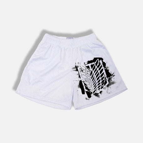 Attack On Titan Anime Shorts Summer Beach Swim Shorts Men Sports Gym Running Shorts Print Male Breathable Fitness Short Pants