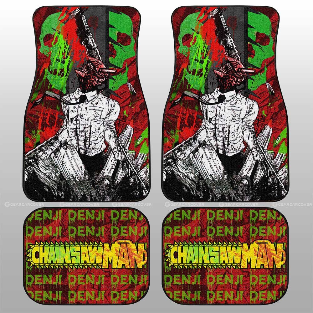 Chainsaw Man Power Car Floor Mats Custom Anime Car Interior Accessories Printing Car Floor Mat Universal Fit for Cars SUV Van, everythinganimee