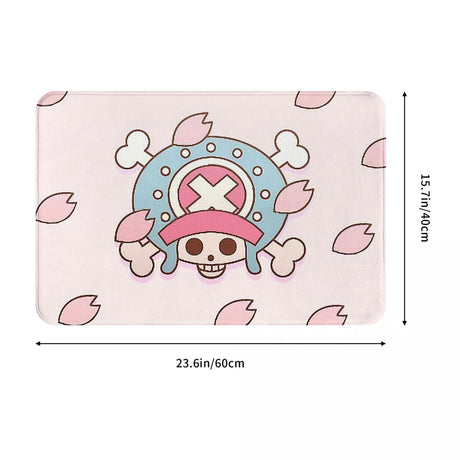One Piece Monkey D Luffy Anime Bathroom Mat TONY TONY Chopper Flag Sakura Blossoms Doormat Kitchen Carpet Outdoor Rug Home, everythinganimee
