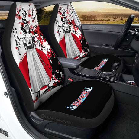 Yoruichi Shihouin Car Seat Covers Japan Style Anime Bleach Car Interior Accessories,2 PCS Universal Front Seat Protective Cover, everythinganimee