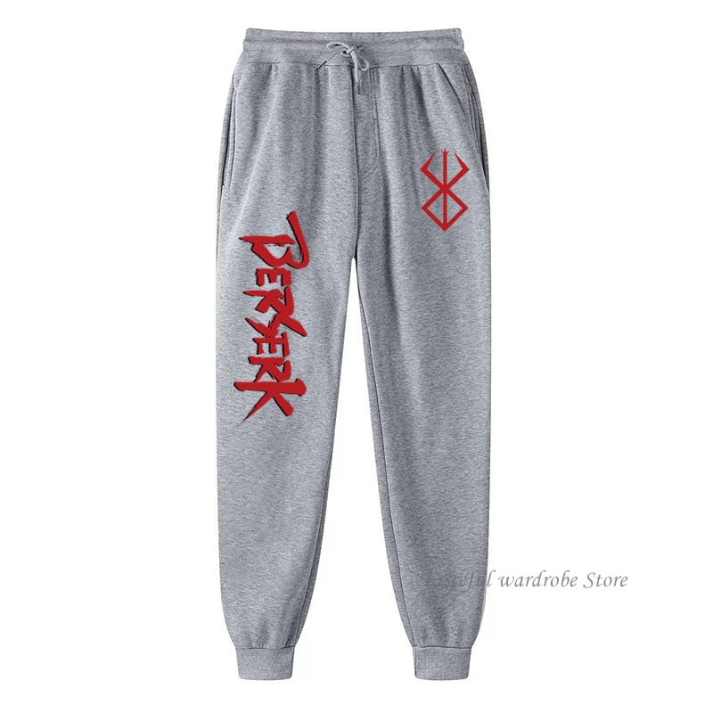 Japanese Anime Berserk Guts Long Pants Fashion Manga Printed Trousers Men Women Jogging Pants Hip Hop Street Casual Sweatpant, everythinganimee