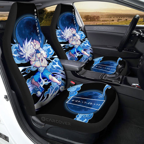 Car Seat Covers Anime Hunter x Hunter themed Car Interior Accessories,2 PCS Universal Front Seat Protective Cover, everythinganimee