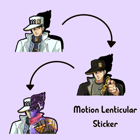 Kujo Jotaro Sticker JoJo's Bizarre Adventure Motion Car Sticker Anime Waterproof Decal for Suitcase,Laptop,Refrigerator,Etc Gift, everythinganimee