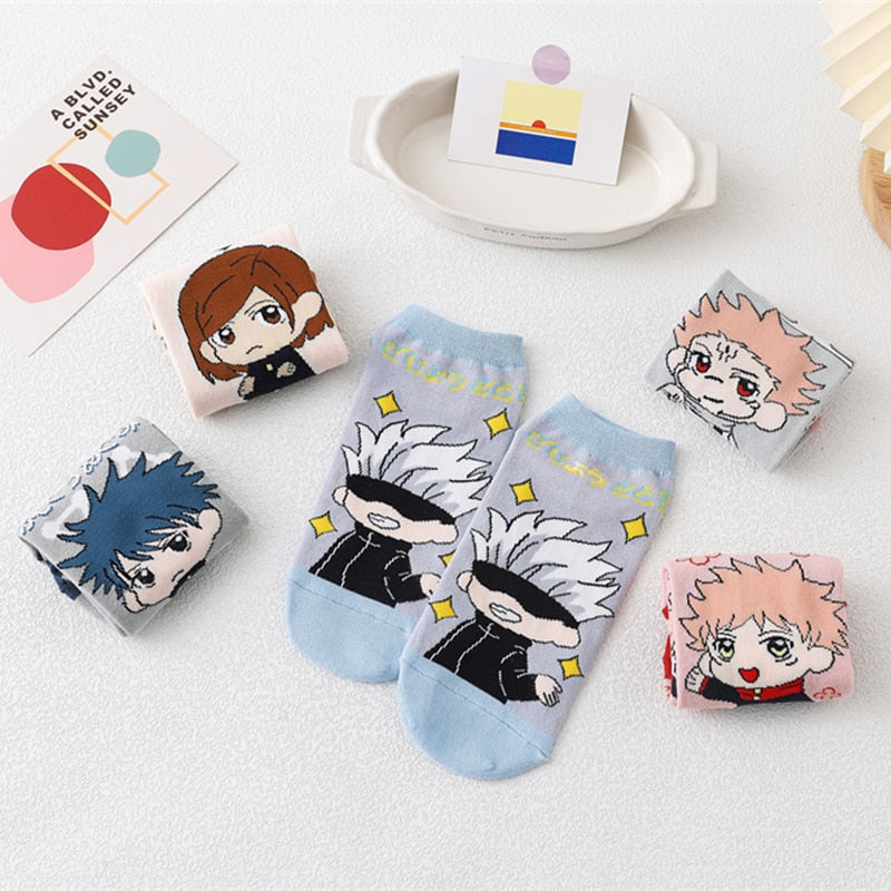 These socks bring the world of Jujutsu Kaisen to life. For more Jujutsu Kaisen merch, explore our anime store now—free shipping on everything!