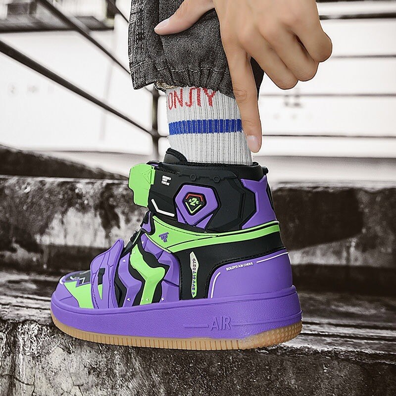 This shoes captures the magic of Neon. If you're looking for more Neon Genesis Evangelion merch, we have it all! Check out our anime merch now—free shipping!