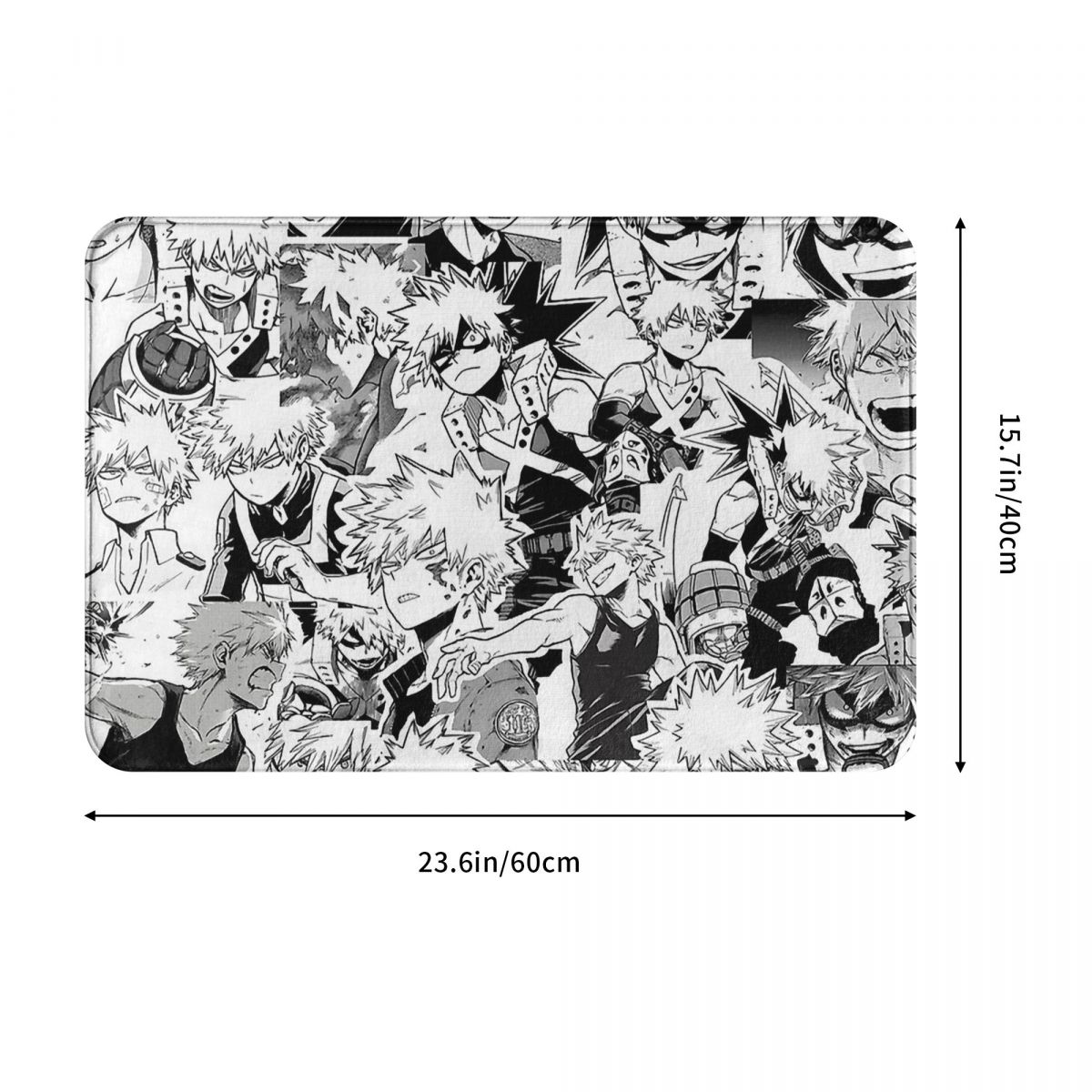 My Hero Academia All Might Manga Anti-Slip Doormat Bath Mat Katsuki Bakugo Balcony Carpet Entrance Door Rug Indoor Decorative, everythinganimee