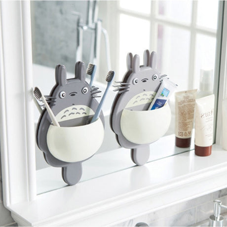 Totoro Enchantment Wall-Mounted Toothbrush Holder