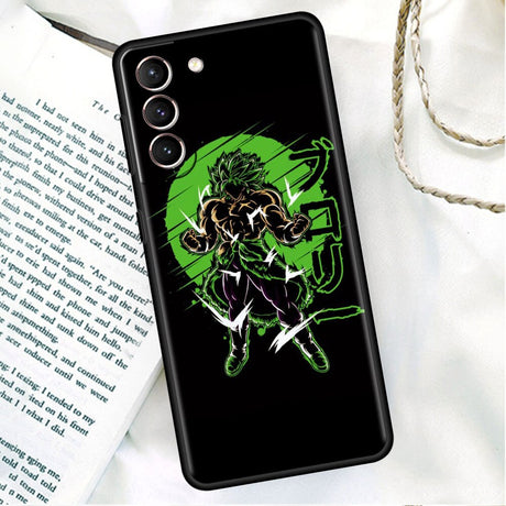 Phone Black Soft Case For Samsung Galaxy S22 S21 S20 Ultra FE S9 S8 S10 Plus Note 20 10 9 Fundas Cover Saiyan Cool Vegetas, dragon ball z, everythinganimee