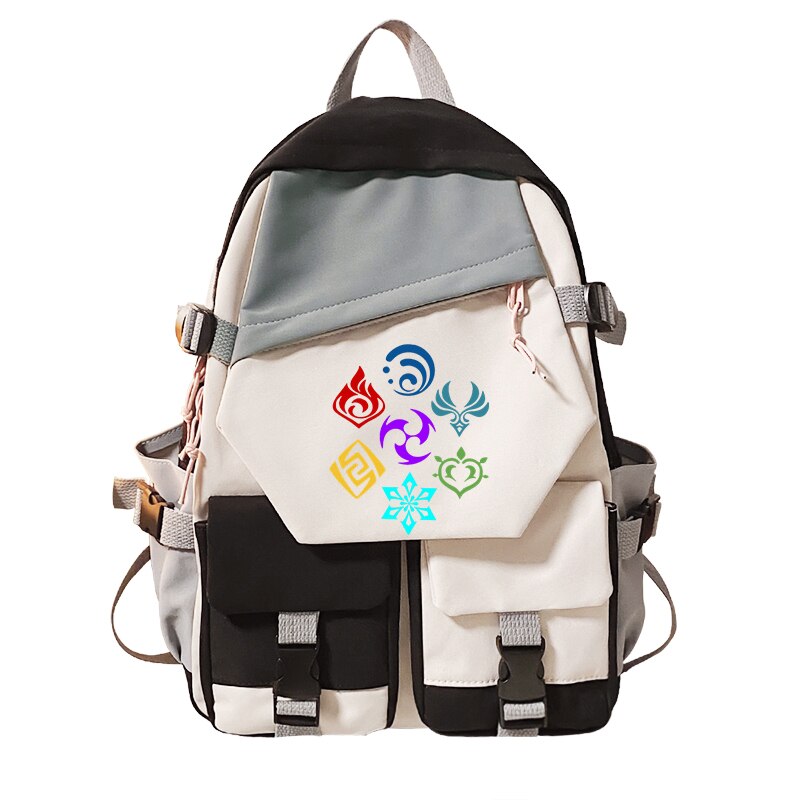 New Japanese Anime Genshin Impact Paimon Klee Backpacks Travel School Back Bag Pack Genshin Impact Student Backpack Bags, everythinganimee
