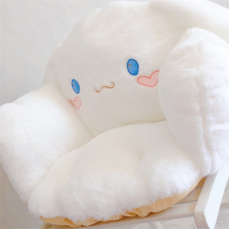 Sanrio Kawaii Cartoon Plush Warm Full Encirclement Cushion Cinnamoroll Mymelody Kuromi Doll Anime Soft Toy Gift, everythinganimee