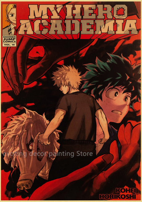 Hero Academia Retro Posters (A3)