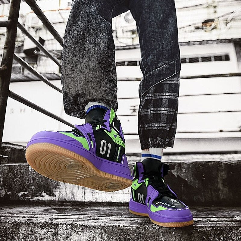 This shoes captures the magic of Neon. If you're looking for more Neon Genesis Evangelion merch, we have it all! Check out our anime merch now—free shipping!