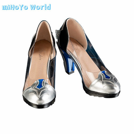 Game Genshin Impact Eula Cosplay Shoes Party Role Accessories Props Transparent High-heeled Shoes Comic Con Birthday Xmas Gifts, everythinganimee