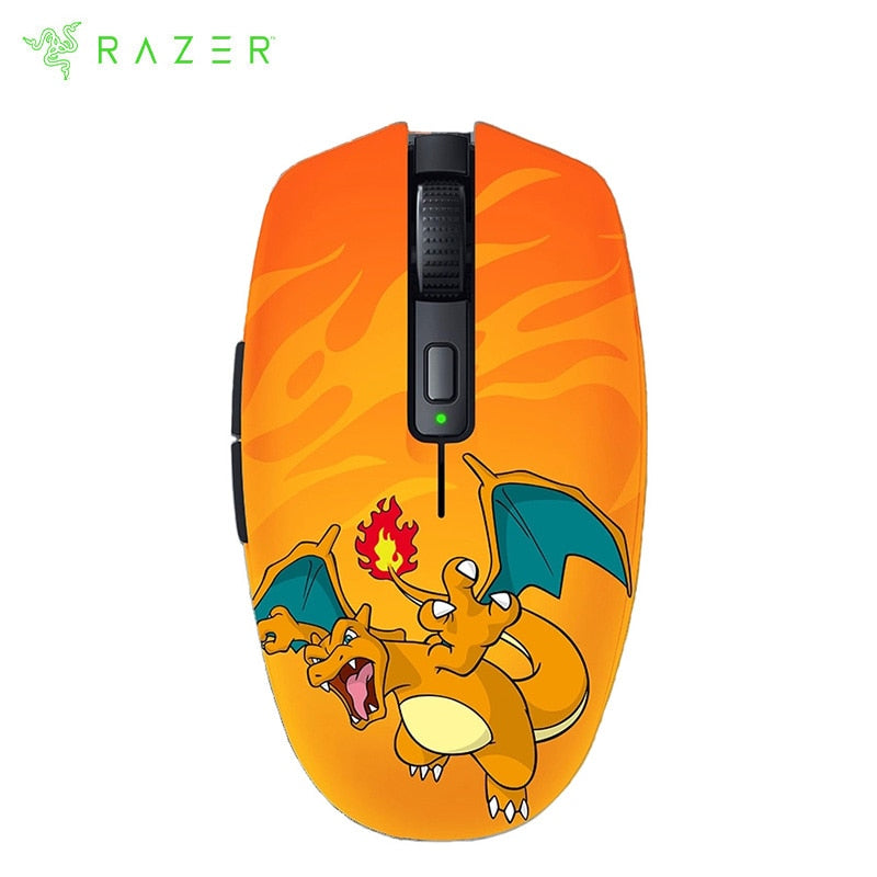 Razer Pokemon Charizard Limited Edition Orochi V2 Wireless Mouse Ultra Lightweight 2 Wireless Modes 18K DPI Optical Sensor, everythinganimee