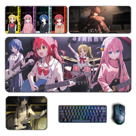 Anime Bocchi the Rock! Mouse Pad Gotou Ryou Nijika kuyo Hitori Mousepad Computer Laptop Gamer Pad Gaming Accessories Desk Mat, everythinganimee