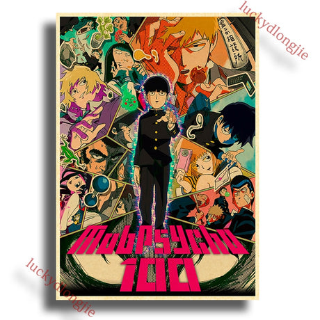 This poster captures the spirit of Mob Psycho 100. Looking for more Mob Psycho 100 merch? We have it all! Check out our anime merch now—free shipping!