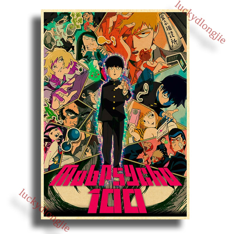 This poster captures the spirit of Mob Psycho 100. Looking for more Mob Psycho 100 merch? We have it all! Check out our anime merch now—free shipping!