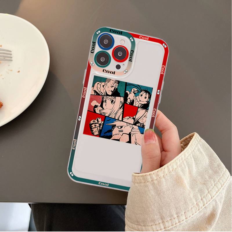 Fullmetal Alchemist Phone Case for iPhone 11 12 13 Mini Pro Max 14 Pro Max Case shell, everythinganimee