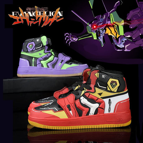anime Evangelion eva Sneakers Men women High Quality basketball shoes Breathable youth Fashion Cool sports shoes Plus Size, everythinganimee