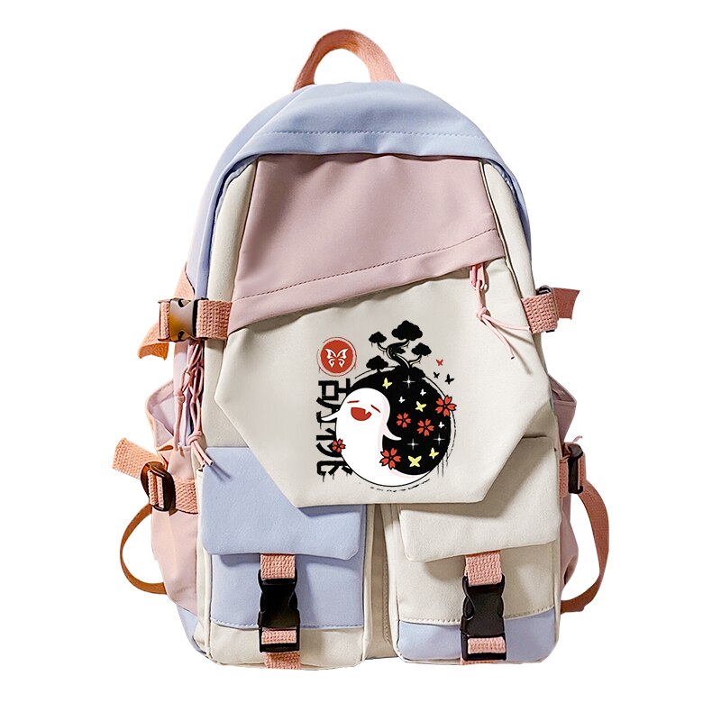 New Japanese Anime Genshin Impact Paimon Klee Backpacks Travel School Back Bag Pack Genshin Impact Student Backpack Bags, everythinganimee