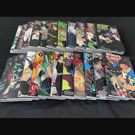 23 Book Anime Demon Slayer Kimetsu No Vol 1-23 Yaiba Japan Youth Teens Fantasy Science Mystery Suspense Manga Comic Book English, everythinganimee