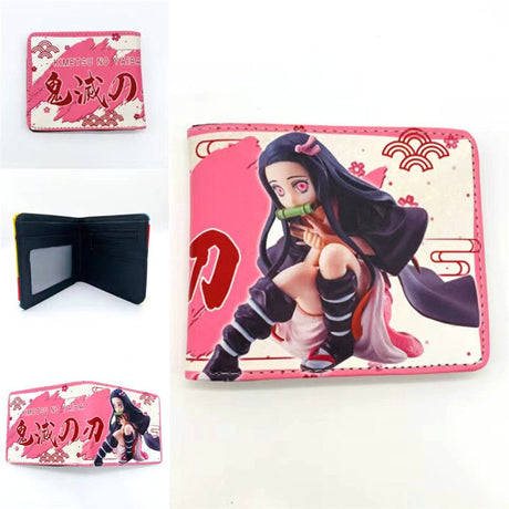 Anime Cartoon Demon Slayer Uzui Tengen Agatsuma Zenitsu Tokitou Muichirou Tomioka Giyuu Kamado Tanjirou Wallet Purse Wallets, everythinganimee