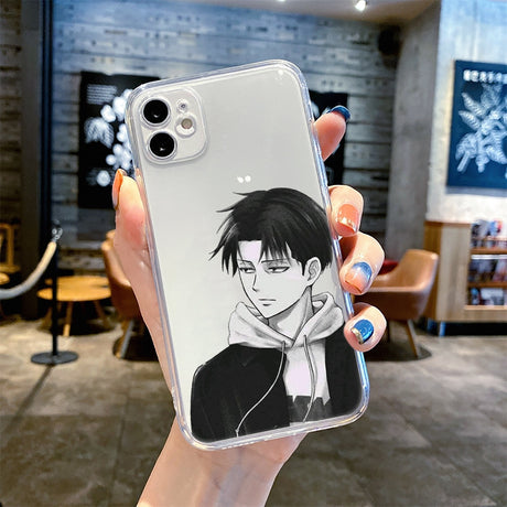 anime attack on titan Clear Transparent phone case for iPhone 14 11 12 13 mini pro XS MAX 8 7 6 6S Plus X SE XR