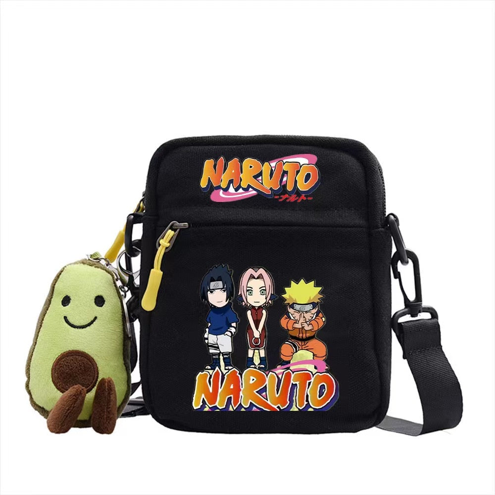 Hot Naruto Anime Figure Print Small Square Bag Children Shoulder Diagonal Bags Men Women's Backpack Christmas Gifts, everythinganimee