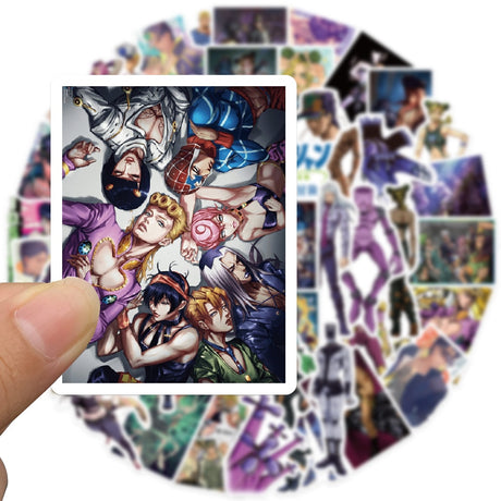 These stickers bring the world of JoJo’s to life. For more JoJo’s Bizarre Adventure merch, explore our anime store now—free shipping on everything!