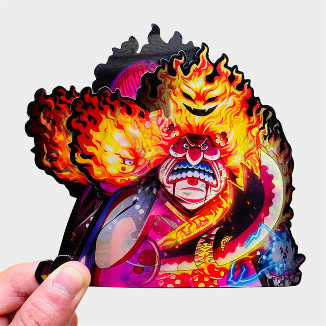 ONE PIECE Anime Marshall·D·Teach Character Creative Car Sticker Notebook Waterproof Decal Toy Wall Stickers For Kids Rooms, everythinganimee