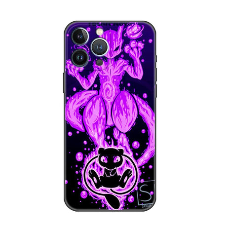 This phone case captures the magic of Mew & Mewtwo. If you're looking for more Pokemon merch, we have it all! Check out our anime merch now—free shipping!