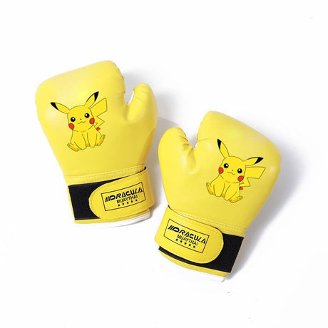 Pokemon Children's Boxing Gloves 3-13 Years Old Kid Practice Breathable Sanda Fight Training Equipment Anime Peripheral Toy Gift, everythinganimee