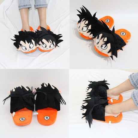 Anime DRAGON BALL Son Goku Cartoon Cosplay Costume Shoes Men Women Couple Indoor Home Winter Warm Slipper originality gifts, everythinganimee