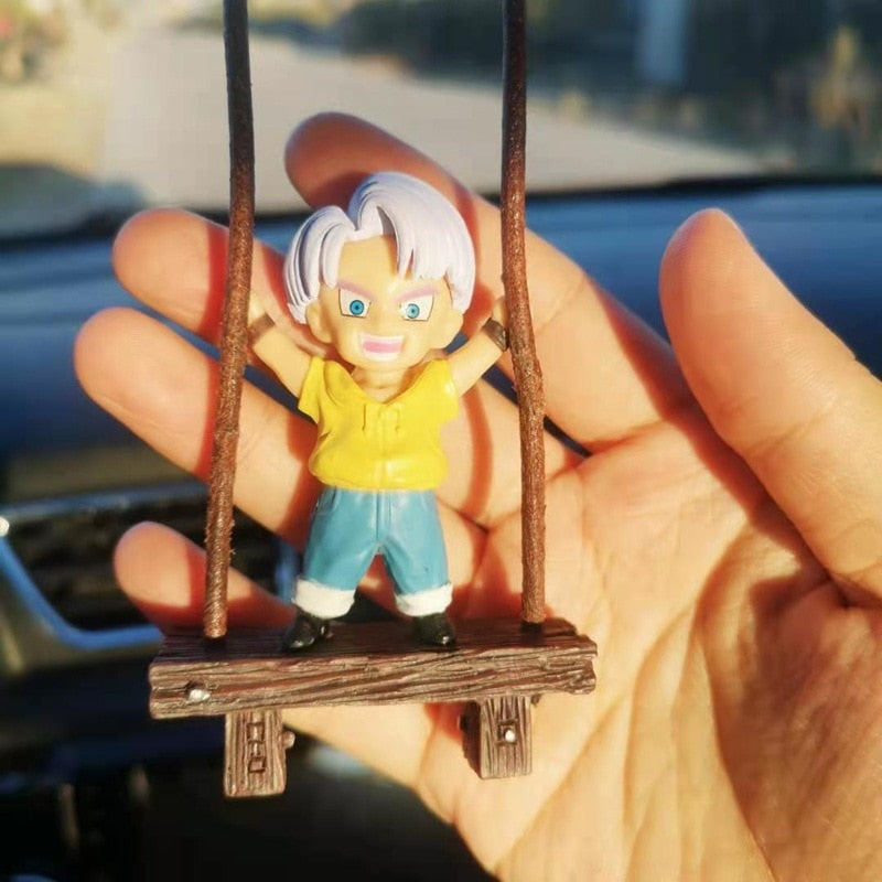 Car Pendant Anime Ornaments Trunks Son Goku Action Figures Torankusu Swing Auto Rearview Mirror Interior Decor Accessories Gifts, everythinganimee