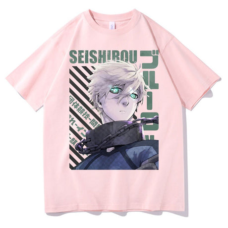 Introducing the must-have Anime Blue Lock Seishirou Nagi Graphic T-Shirt for men and women! This trendy, unisex t-shirt features a cool graphic design of the iconic anime character Isagi Yoichi. Made with soft, breathable cotton, this t-shirt is perfect for any casual occasion. Available in a variety of sizes and colors, you'll be able to find the perfect fit.