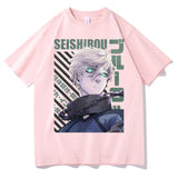 Introducing the must-have Anime Blue Lock Seishirou Nagi Graphic T-Shirt for men and women! This trendy, unisex t-shirt features a cool graphic design of the iconic anime character Isagi Yoichi. Made with soft, breathable cotton, this t-shirt is perfect for any casual occasion. Available in a variety of sizes and colors, you'll be able to find the perfect fit. 