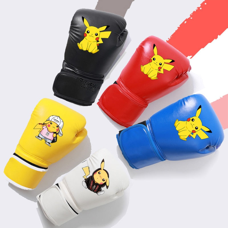 Pokemon Children's Boxing Gloves 3-13 Years Old Kid Practice Breathable Sanda Fight Training Equipment Anime Peripheral Toy Gift, everythinganimee