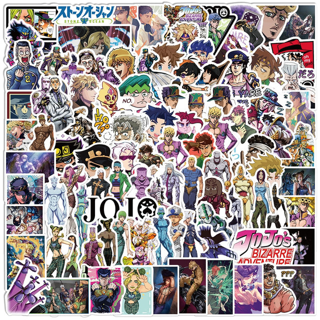 These stickers bring the world of JoJo’s to life. For more JoJo’s Bizarre Adventure merch, explore our anime store now—free shipping on everything!