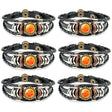 Anime Dragon Ball Z 1-7 Star Bracelet Animation Peripheral Cartoon Hip Hop Accessories Hand Woven Cowhide Kids Toy Props Gifts, everythinganimee
