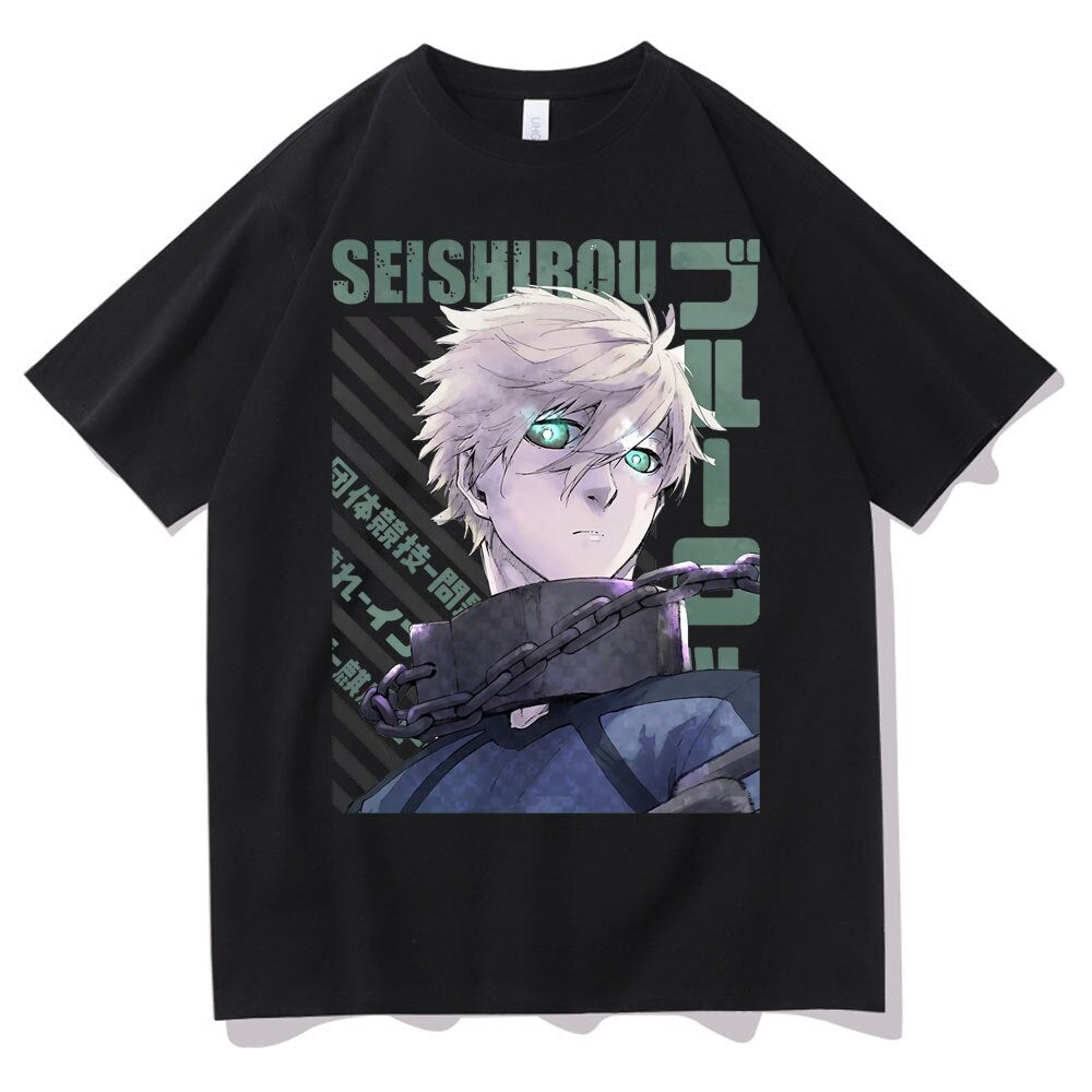 Introducing the must-have Anime Blue Lock Seishirou Nagi Graphic T-Shirt for men and women! This trendy, unisex t-shirt features a cool graphic design of the iconic anime character Isagi Yoichi. Made with soft, breathable cotton, this t-shirt is perfect for any casual occasion. Available in a variety of sizes and colors, you'll be able to find the perfect fit.