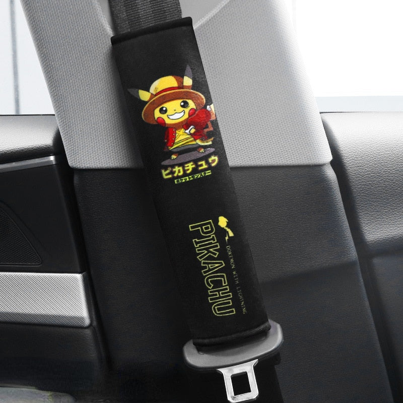 Upgrade your ride with our Pikachu Seat-Belt Shoulder Protector | If you are looking for Pokemon Merch, We have it all! | check out all our Anime Merch now!