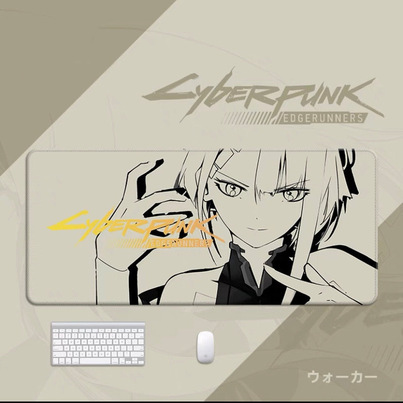Anime Cyberpunk mouse pad new game mousepad edge walker mouse pad game accessories mats office computer keyboard desk mat Color Edge, everythinganimee