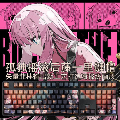 This keycaps captures the magic of Hitori. If you're looking for more Bocchi the Rock merch, we have it all! Check out our anime merch now—free shipping!