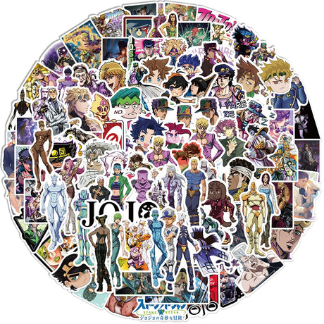 These stickers bring the world of JoJo’s to life. For more JoJo’s Bizarre Adventure merch, explore our anime store now—free shipping on everything!