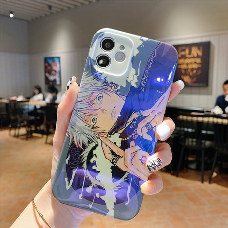 phone case featuring your favorite Jujutsu Kaisen characters, such as Yuji Itadori, Fushiguro Megumi on it. The case is compatible with iPhone 14, 13, 12, 11 Pro, X, Xs Max and XR.