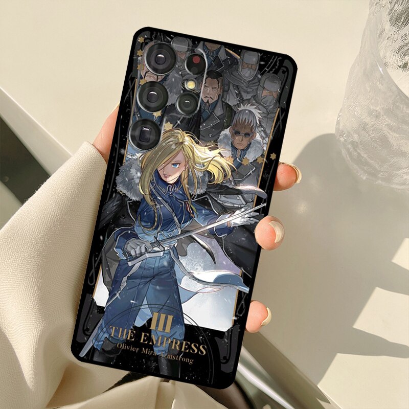 Full Metal Alchemist Case For Samsung Galaxy S22 Ultra S20 FE Note 20 Note 10 S8 S9 S10 Plus S21 Ultra Cover, everythinganimee