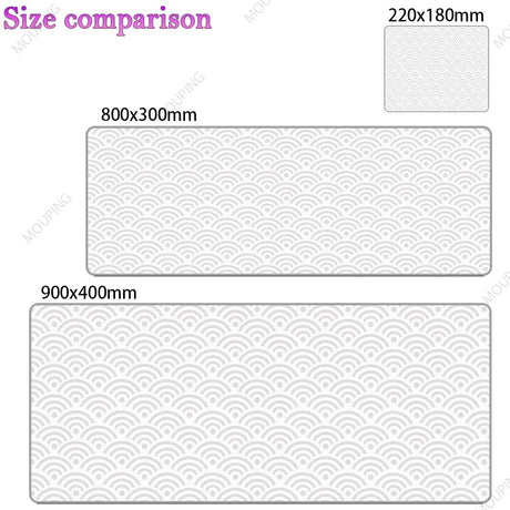 Dragon Mouse Pad Black and White Deskmat Playmat Laptop Japan Anime Gaming Keyboard Rubber Pad Pad on The Table Mouse Mat Pc Rug, everything animee
