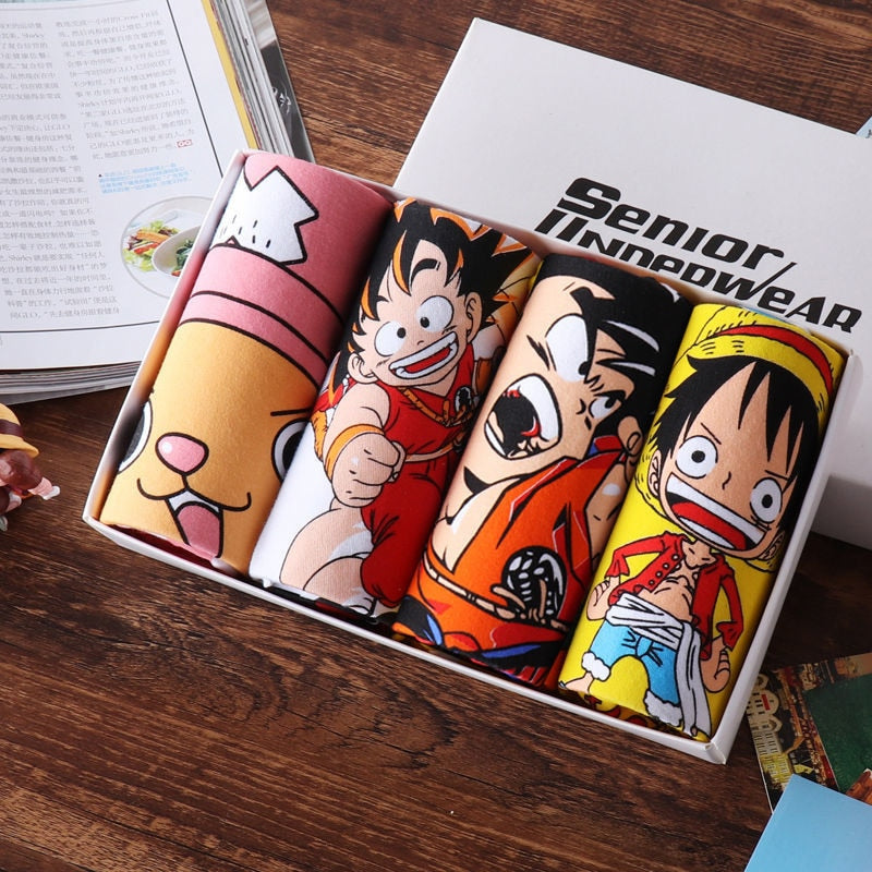 Dragon ball Z, One Piece & Naruto underwear animation personality trend underwear kawaii underwear , everythinganimee